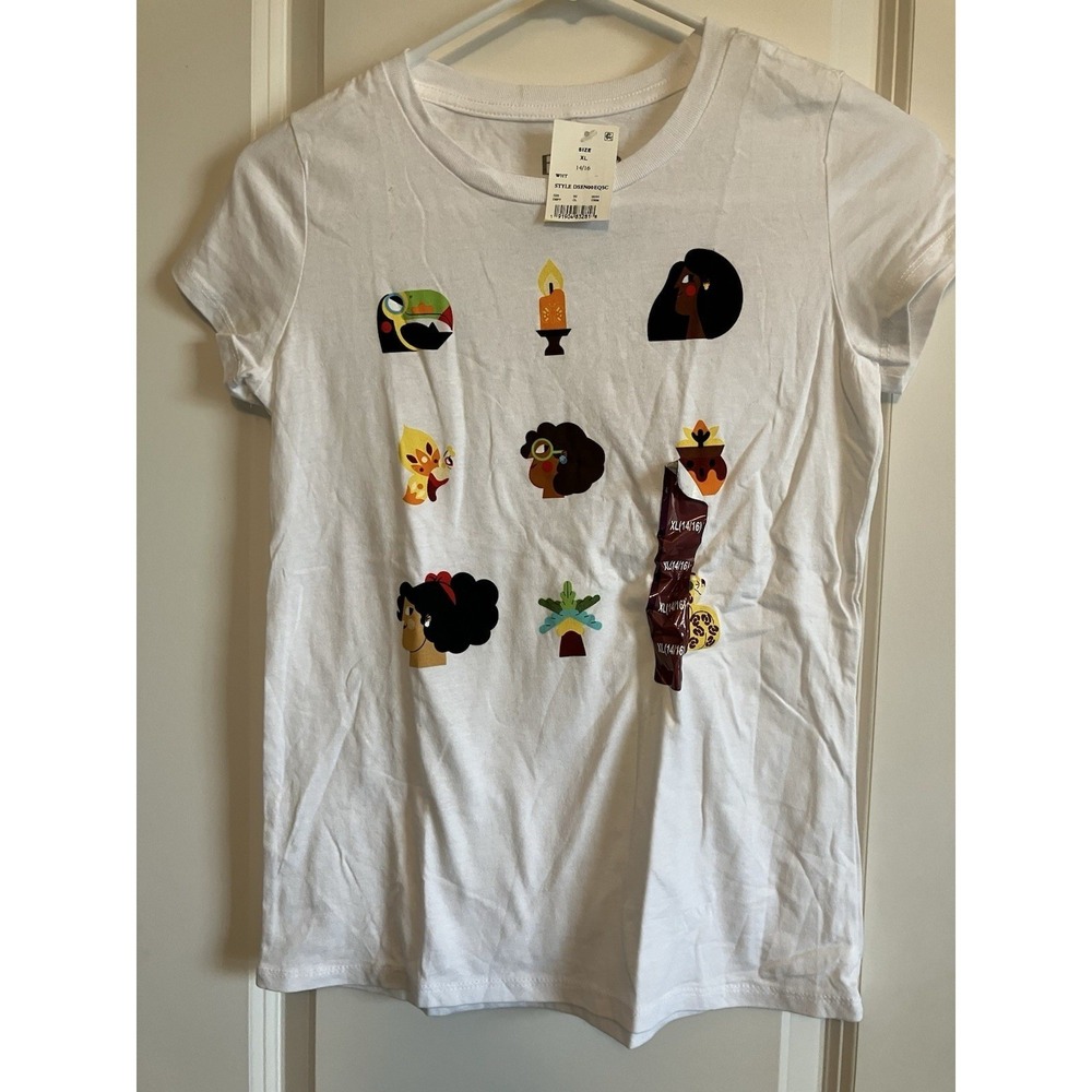Disney Encanto Shirt Kids XL 14/16 White New Graphic Tee C1103